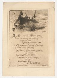 1883 Etching - Dowdeswell and Dowdeswell's Gallery Invitation