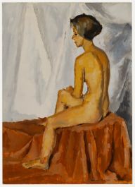 Brian Chugg (1926-2003) - Mid 20th Century Oil, Champêtre Nude