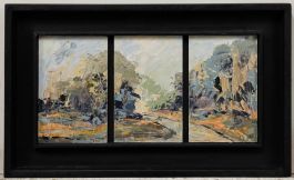 Barbara Goolden - Framed Contemporary Oil, The Garden, Gregynog