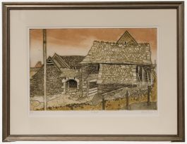 Valerie Thornton (1931-1991) - 1988 Aquatint, Le Besset