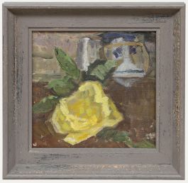 Bertrand Py (1895-1973) - Mid 20th Century Oil, Yellow Rose