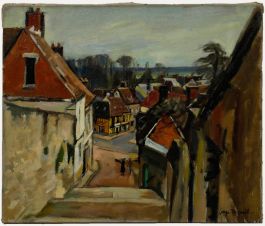 Georges Pacouil (1903-1996) - Mid 20th Century Oil, Chaumont-en-Vexin