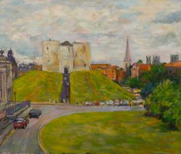 Simon Goldberg (1916-2002) - 2000 Oil, Clifford's Tower, York