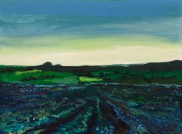 John Cherrington (1931-2015) - 20th Century Oil, Evening in the Crop