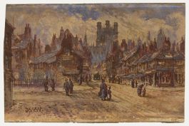 Thomas Walshaw (1860-1906) - Watercolour - Chester