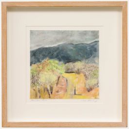 Sue Rowling - Framed Contemporary Watercolour, Mountain Pass