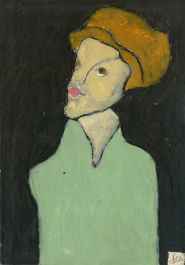 Ben Carrivick - Contemporary Oil, Green Tunic