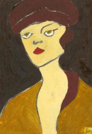 Ben Carrivick - Contemporary Oil, Red Hat