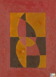 Ben Carrivick - Contemporary Oil, Red, Orange, Brown