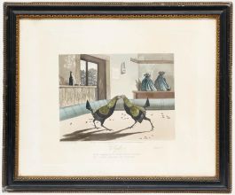 After Newton Fielding (1799-1856) - Framed 1853 Etching, Fight