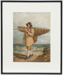 19th Century Watercolour - Oyster Catcher