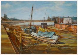 Brian Mays (1938-2005) - 1988 Oil, Hessle Haven