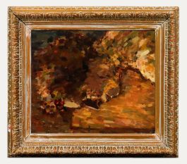 Framed 20th Century Oil - Impressionist Portrait