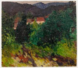 Anton Gold (1914-1970) - Mid 20th Century Oil, Chalets In The Mountains