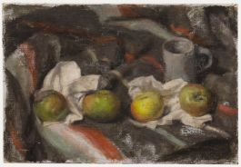 George Weissbort (1928-2013) - 20th Century Oil, Four Apples & a Tankard
