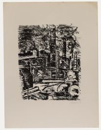 Marion Kallauka - 20th Century Lithograph, The Neighbourhood