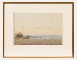 R. Hamilton Chapman (act.1881-1923) - Watercolour, Stubble Burning 86