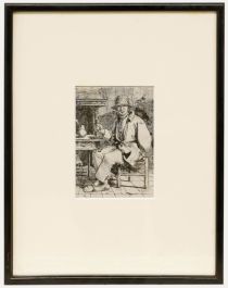  Johannes Huibert Prins (1756-1806) - 1783 Etching, The Drinker