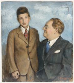 George Weissbort (1928-2013) - 1971 Oil, A Proud Father