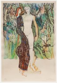 20th Century Etching - Forest Fantasy