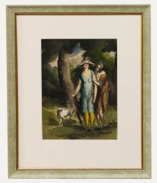 Harold Hope Read (1881-1959) - Framed Watercolour, A Walk in the Park 