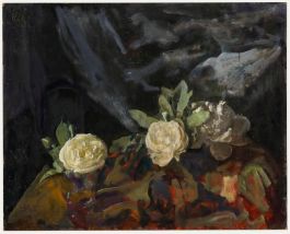 George Weissbort (1928-2013) - 20th Century Oil, White Roses