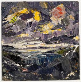 Daniel Nichols - Contemporary Oil, Sunset Off Shetland