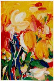 Erwin Steinhauser (1939-2023) - Contemporary Acrylic, Blazing Tulips
