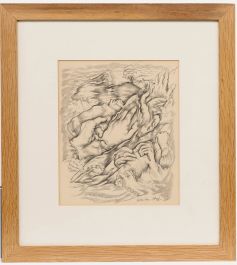 Adrian Hill PROI RBA (1895-1977) - Graphite Drawing, Mountain Grip 