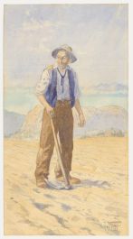 Vautier - 1907 Watercolour, The Farmer