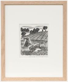 Eugene Pichell (1905-1976) - Framed 1959 Wood Engraving, On the Coombe