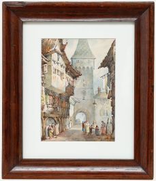 Noel Harry Leaver (1889-1951) - Framed Watercolour, View of the Tower