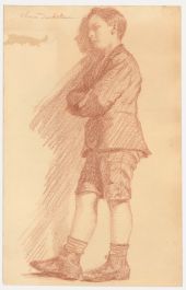 Olivier Duchateau (1876-1939) - Early 20th Century Pastel, Study of a Boy