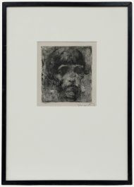 Georges Higuet (1892-1958) - Early 20th Century Mezzotint, Melancholy Girl