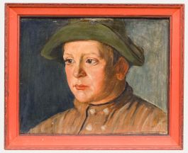 Carl Baum (1892-1966) - 1936 Oil, Portrait of Reinhard Vogel