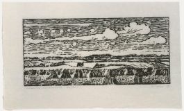 M. Karstens - 20th Century Woodcut, Holstein Countryside