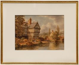 Albert Dunington - 1925 Watercolour, The Packet House, Worsley