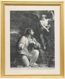 After Annibale Carracci (1560-1609) - 1627 Engraving, The Agony in the Garden