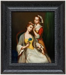 Framed Early 19th Century Oil - Floral Finishes