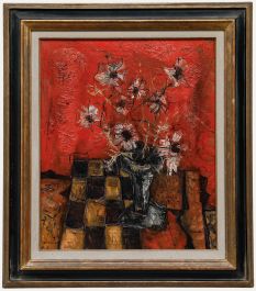 Jean Marie Gouttin (1922-1987)  - Mid 20th Century Oil, Still Life in Red