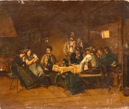 For Restoration 1895 Oil - A Look of Love