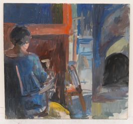 Bernadette Kelly (b.1933) - 20th Century Oil, Artist's Studio