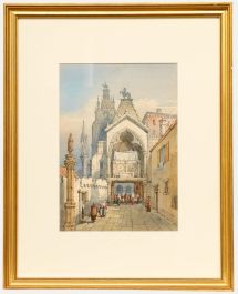 George Earp - Framed 19th Century Watercolour, City Gateway