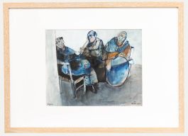 Ruth Schloss (1922-2013) - Contemporary Mixed Media, Three Figures