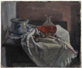 George Weissbort (1928-2013) - 20th Century Oil, Carafe on White Cloth
