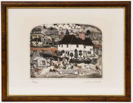 Graham Clarke (b.1941) - Framed 20th Century Etching, February