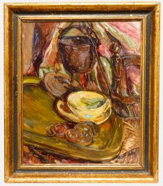 Boule - 1957 Oil, Still Life with Teacup