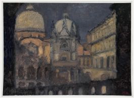 Bernard Myers (1925-2007) - Contemporary Oil, San Marco from Ducale Palace