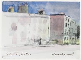 Richard J.S. Young - 2023 Watercolour, Sion Hill, Clifton