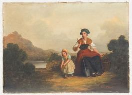 Friedrich Küpper (c.1830-1888) - Mid 19th Century Oil, Tending To The Garden